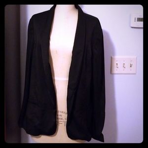 Lou & Grey for Loft Jersey Lined Black Blazer